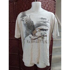 Vintage 90s Big Eagle All Over Print T Shirt Double Sided Massanutten Adult XL